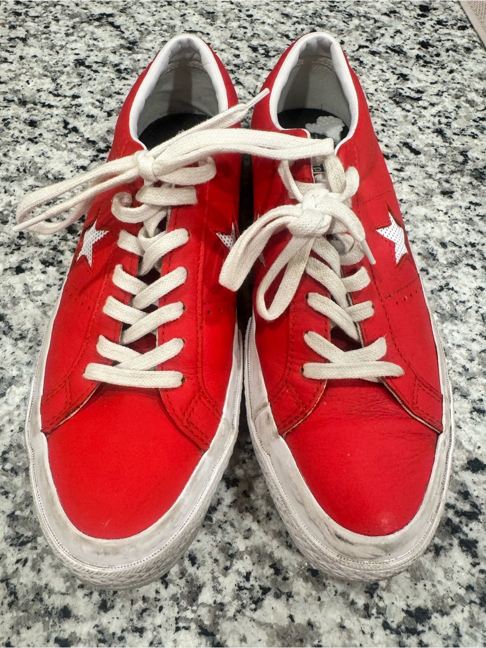 Men Converse Red Low-Top Chuck Taylor Sneakers